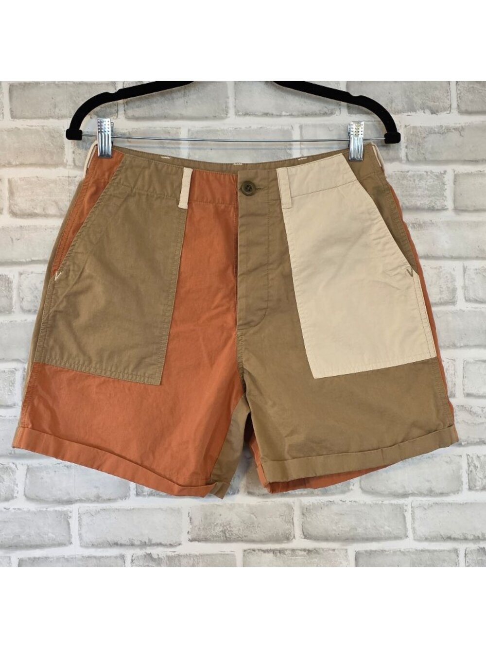 Backcountry Gorpcore Hiking Shorts Men's 34 Colorblock Earth Tone Outdoors